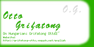 otto grifatong business card